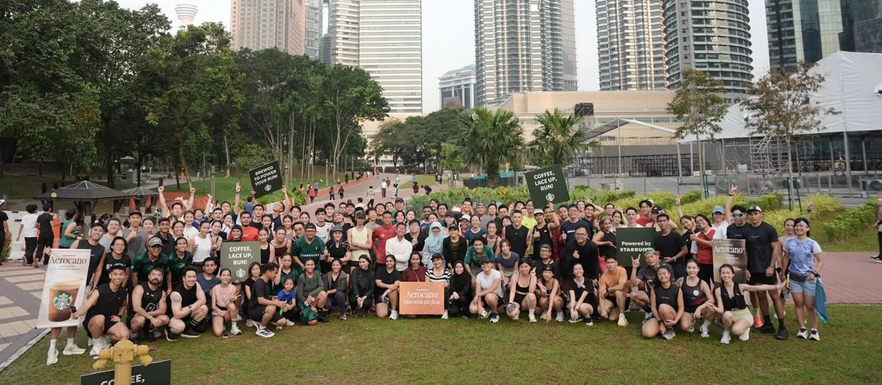 The CIPHR community gathered after a run in Kuala Lumpur